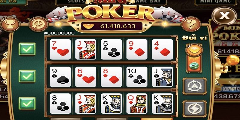 Mini Poker B52 – Tựa Game Quay Slot Đầy Hấp Dẫn Tại B52